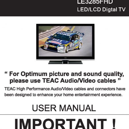 TEAC LE3285FHD User Manual