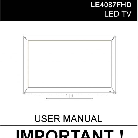 TEAC LE4087FHD User Manual