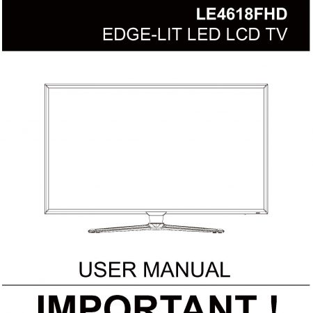 TEAC LE4618FHD User Manual